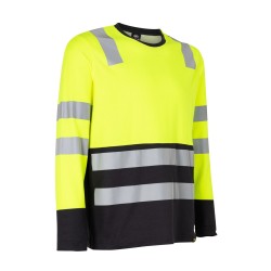 Polera Hi-Vis Bicolor Hombre Manga Larga | Dresswell