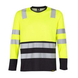 Polera Hi-Vis Bicolor Hombre Manga Larga | Dresswell