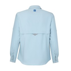 Camisa Salvia Hombre Manga Larga | Tela Ripstop, UV y Teflón | Dresswell